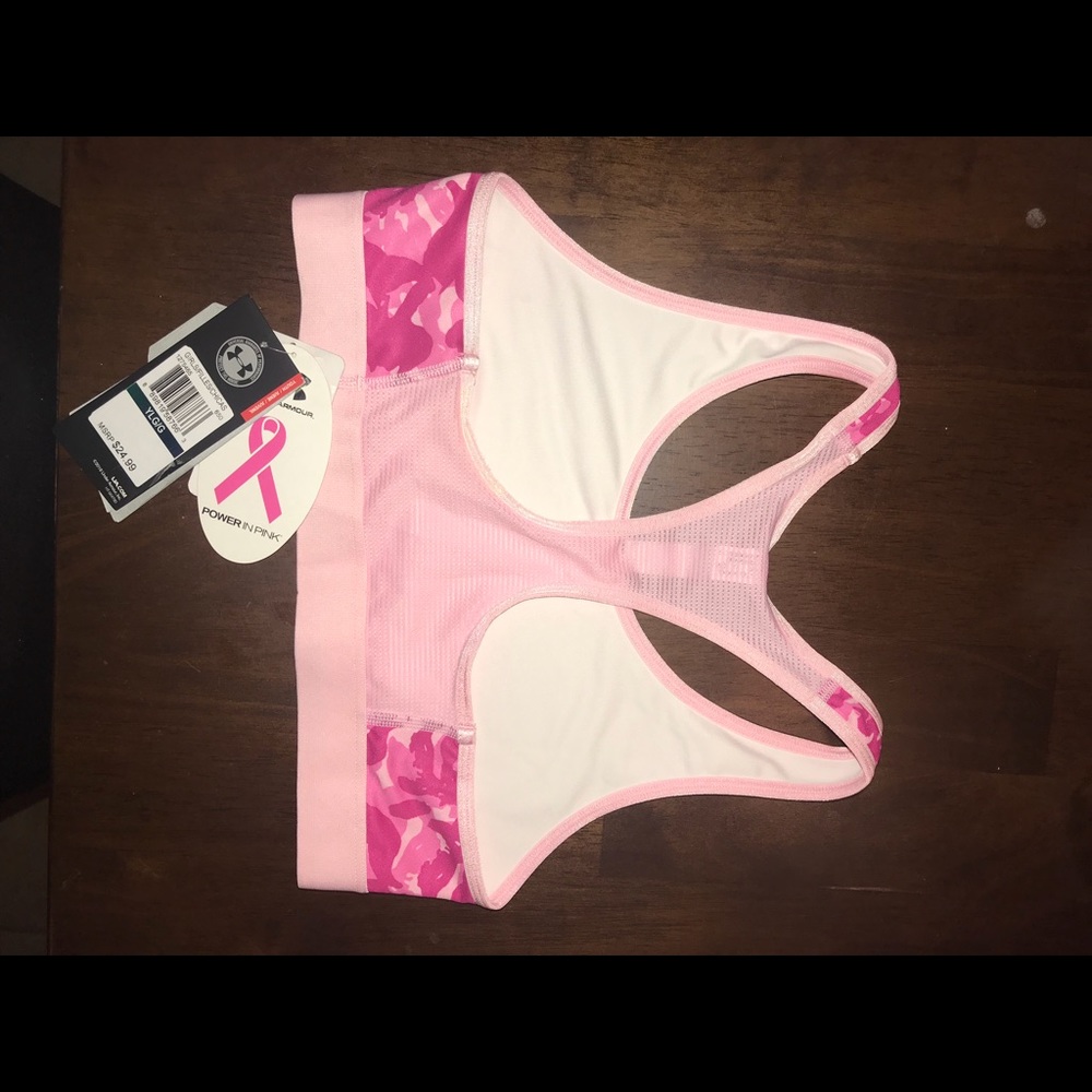 🆕 NWT Host Pick Under Armour YLG Sports Bra - Picture 2 of 2